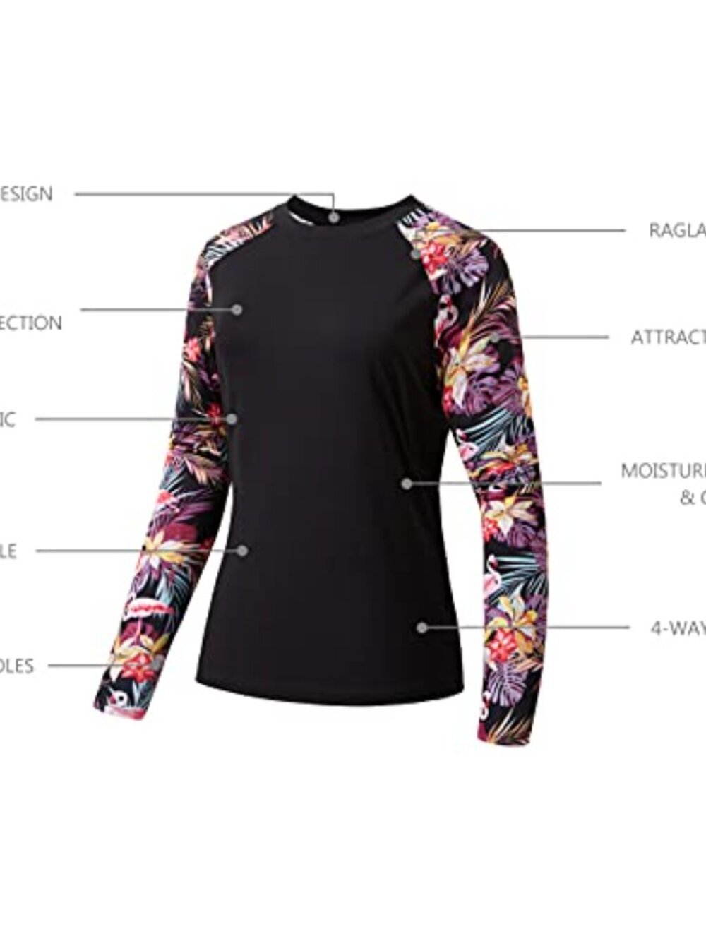 🆕 Women’s UPF 50+ UV Sun Protection T-Shirt Long Sleeve Fishing Hiking - Picture 3 of 4